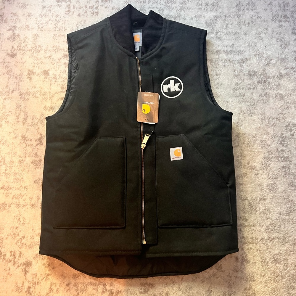 CARHARTT - Unisex Small - RELAXED FIT FIRM DUCK INSULATED RIB COLLAR VEST